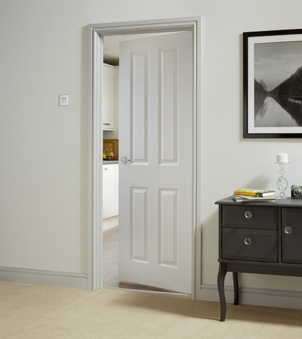 White moulded internal door fitted by Ace Doors in a Sheffield home